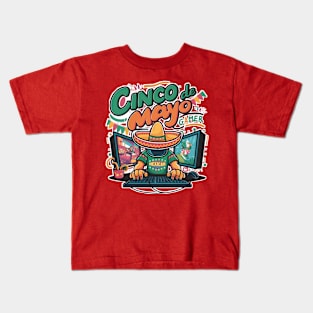 Gamer cinco de mayo Kids T-Shirt